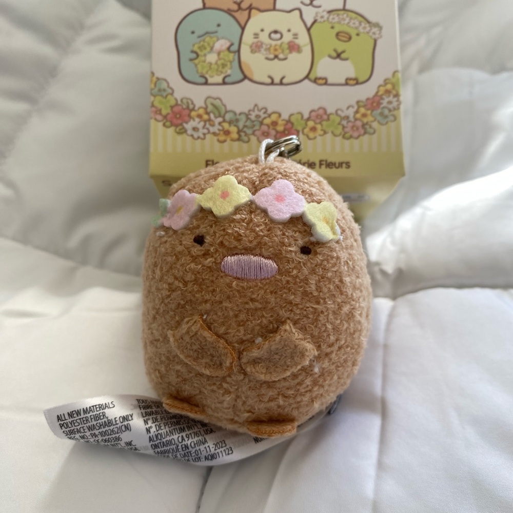 Sumikko gurashi tonkatsu keychain flower series